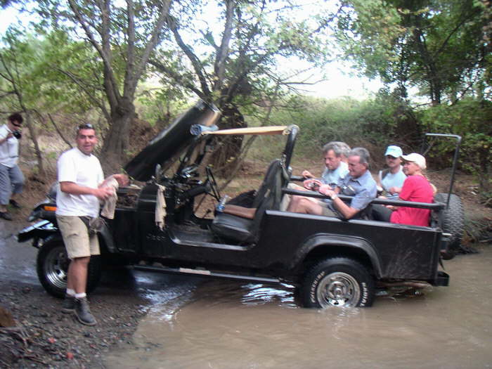 Unterbodenwsche mit dem Jeep
