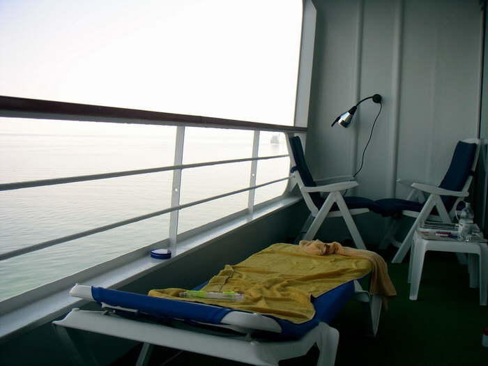 Relaxen auf dem Balkon